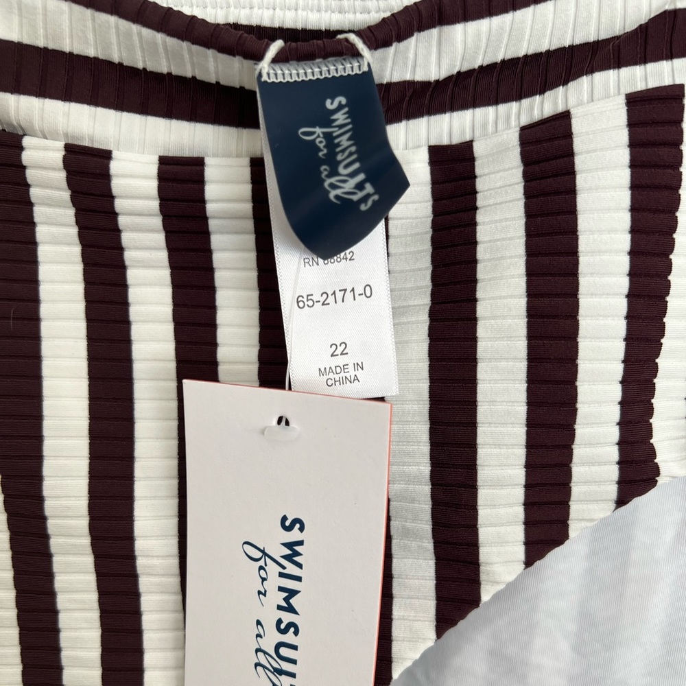 Striped bikini bottom plus size - Picture 5 of 7